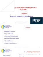 Chapter IBusiness Research Methodology