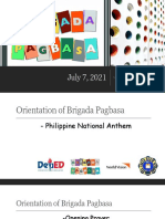 Brigada Pagbasa Orientation