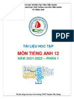 Môn Ti Ếng Anh 12: Tài Li Ệu Học Tập