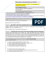 Language Analysis (Vocabulary-Functions) 