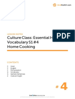 Culture Class: Essential Hindi Vocabulary S1 #4 Home Cooking