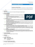 Health, Safety and Environment (HSE) Policy: 1. Purpose & Scope