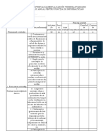 Fișa Cadru de Autoevaluare Informatician