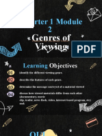 Quarter 1 Module 2: Genres of Viewing