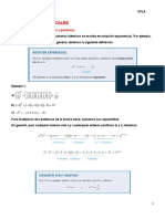 Pre Cálculo. Teoría de Exponentes