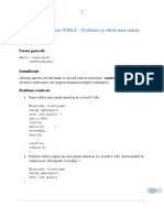 Instructiunea While C++ Probleme Rezolvate