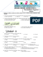 Soal UAS PAI Kelas 3 SD Semester 1 Ganjil Dan Kunci Jawaban WWW Bimbelbrilian Com PDF