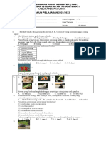 Soal Ipa Pas 1 KLS 6 (2021-2022)