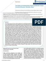 Dietary Habits and Nutritional Status of Undergrad