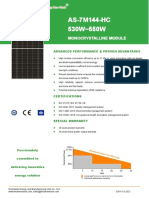 Amerisolar AS 7M144 HC Module Specification - Compressed