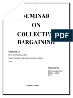 Seminar ON Collective Bargaining: Submitted To Prof. K. Chandralekha Department of Medical Surgical Nursing Icon