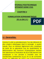 Chapitre V - Formulation Isoparamétrique de La M.E.F.