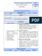 Plan de Area de Informatica 4°