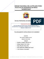 Planeamiento Estrategico Mejoramiento de La Gestion de Calidad de Un Producto de Granos Andinos (Productores Puno)