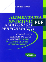 Alimentatia Sportivilor Amatori Si de Performanta-Renee McGregor