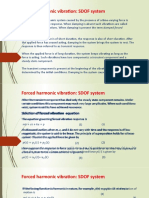 Forced Harmonic Vibration: SDOF System