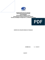 Analisis Situacion Laboral en Venezuela