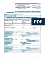 Anexo 2. Propuesta Proyecto de Investigación Formato F-7-9-2