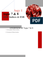 RBC Indices & ESR