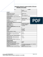 FICHA TÉCNICA REDUCIDA PARA Vespa