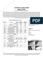 Teflon (PTFE) Data Sheet