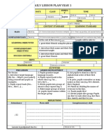 Lesson Plan Year 1 Supermind