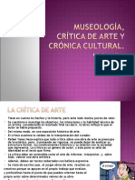 Museología, Crítica de Arte y Reseña Crítica