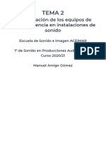 Configuración de Los Equipos de Radiofrecuencia en Instalaciones de Sonido