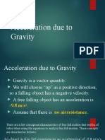 Acceleration Due To Gravity