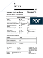 Mobilett XP: Update Instructions SP008/07/S SP