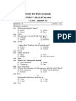 11 Sample Papers Physical Education 2020 English Medium Set 2