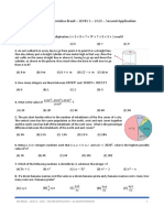 Canguru de Matemática Brasil - LEVEL S - 2020 - Second Application