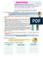 Planificamos Una Propuesta de Acciones Que Ayuden A Construir Un País Con Mayores Oportunidades para Todas y Todos