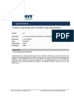 Z-Wave Long Range PHY and MAC Layer Specification