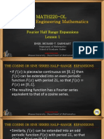 Half Range Fourier Series