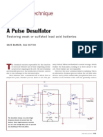 Craft & Technique: A Pulse Desulfator