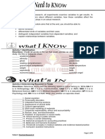 Activity 1 Identification Directions: Check All Words in The List That Could Operate As Variables in Any Research