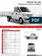 DFSK Truck Doble Cabina C32 Ficha Tecnica