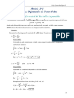 Tema 2 Variables Separables y Homogéneas