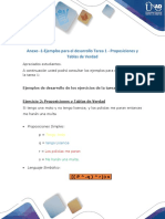 Ejemplos Tarea 1 - Proposiciones y Tablas de Verdad