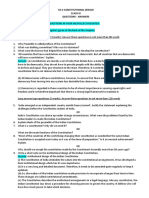 CH 2 Constitutional Design Class Ix Questions - Answers