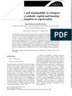 Governance and Sustainability in Glasgow - Connecting Symbolic Capital and Housing Consumption To Regeneration