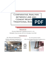 Comparative Analysis Between Lime and Cement Mortar in Traditional Buildings