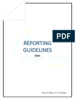 Report Writing Guidelines 2021