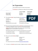 French Number Expressions