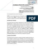 Normativa Por Interpretación Errónea de Los Artículos 42° y 43° Del Decreto Supremo #010-2003-TR Correspondiendo A Esta Sala Suprema Emitir