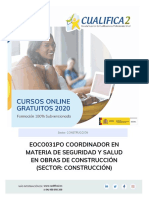 Curso Coordinador de Seguridad Salud Gratis