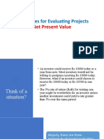 Project Evaluation Techniques-NPV