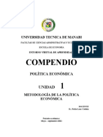 Compendio de Política Económica