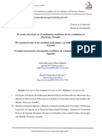 El Estado Emocional en El Rendimiento Académico de Los Estudiantes en Portoviejo, Ecuador